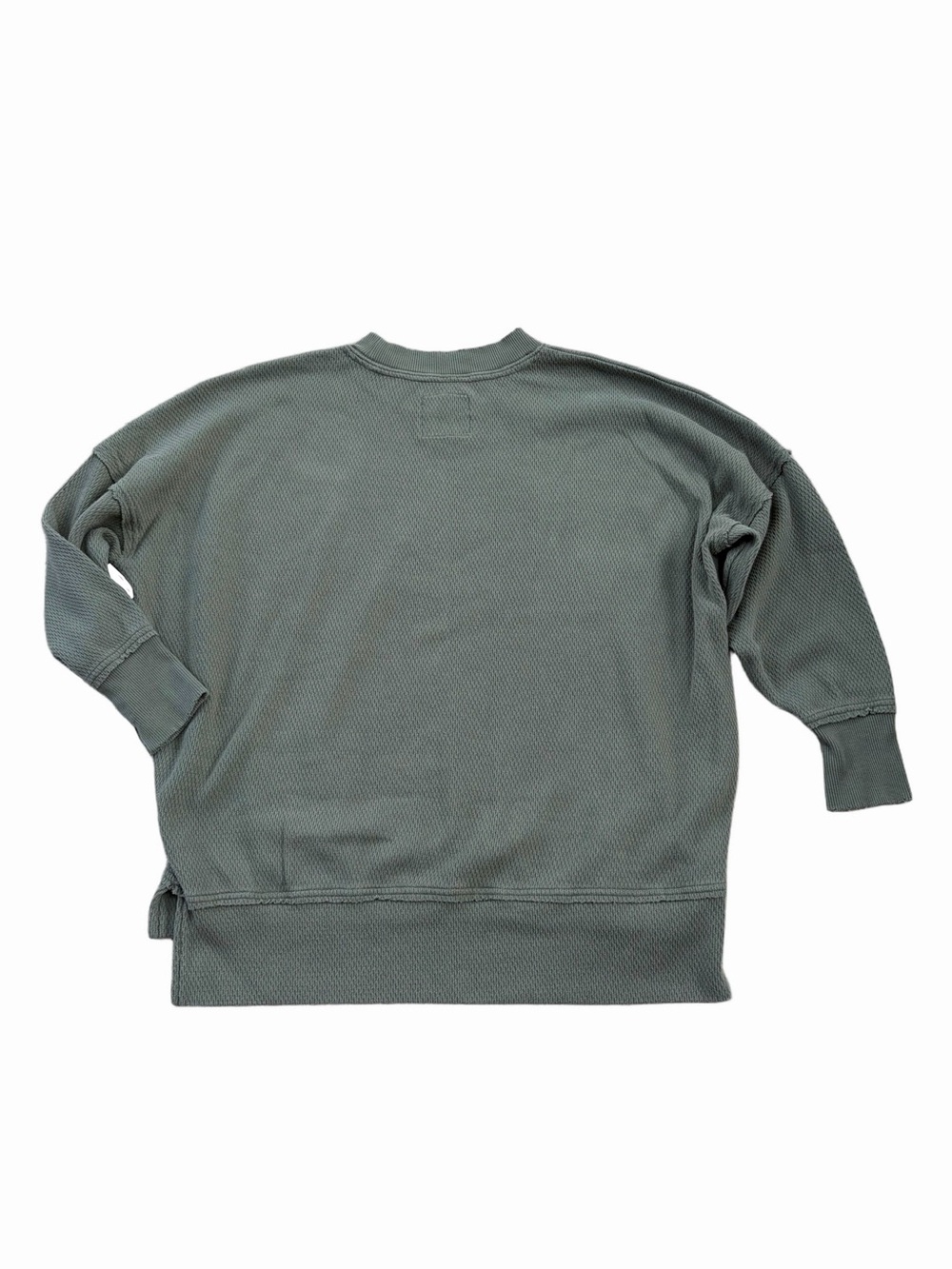 Aerie Women’s Size Medium Olive Green Oversized Crewneck Sweatshirt Loungewear - Picture 2 of 8